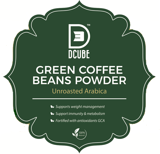 Dcube Green Coffee Beans Powder